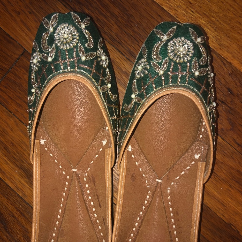 Green Indian Jutti